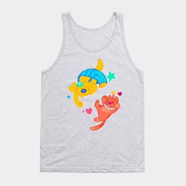 Clown pup and cat Tank Top by gargirl